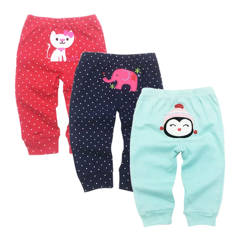 3 шт. в упаковке, детские брюки хлопковые детские шаровары, PP брюки трикотажные леггинсы для маленьких мальчиков и девочек весенне-летняя одежда для новорожденных
