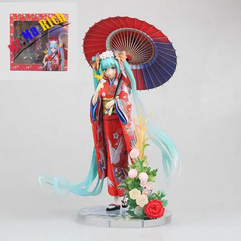 

hatsune Miku Kimono Figure Japan Anime Model Lovely Action Figures Collectible Model Kids Toys -packed 20cm