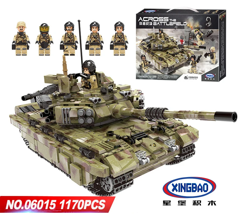 XINGBAO 06015 Военная серия Танк скорпиона тигра набор конкурентов с Lego блоки кирпичи