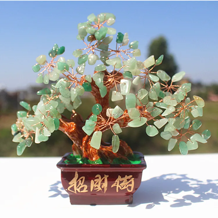 Dongling, натуральный прозрачный нефрит камень Счастливое дерево/густое дерево/Рождественская елка