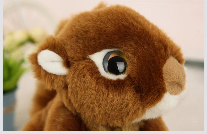 Милая коричневая кукла белка около 18 см плюшевая игрушка мягкая подарок на день