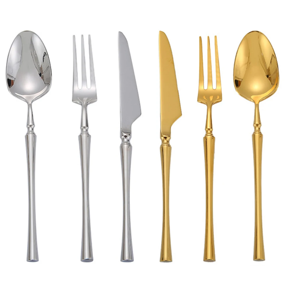 

1Pc Stainless Steel Cutlery Dinnerware Fork Spoon Knife Kitchen Tableware