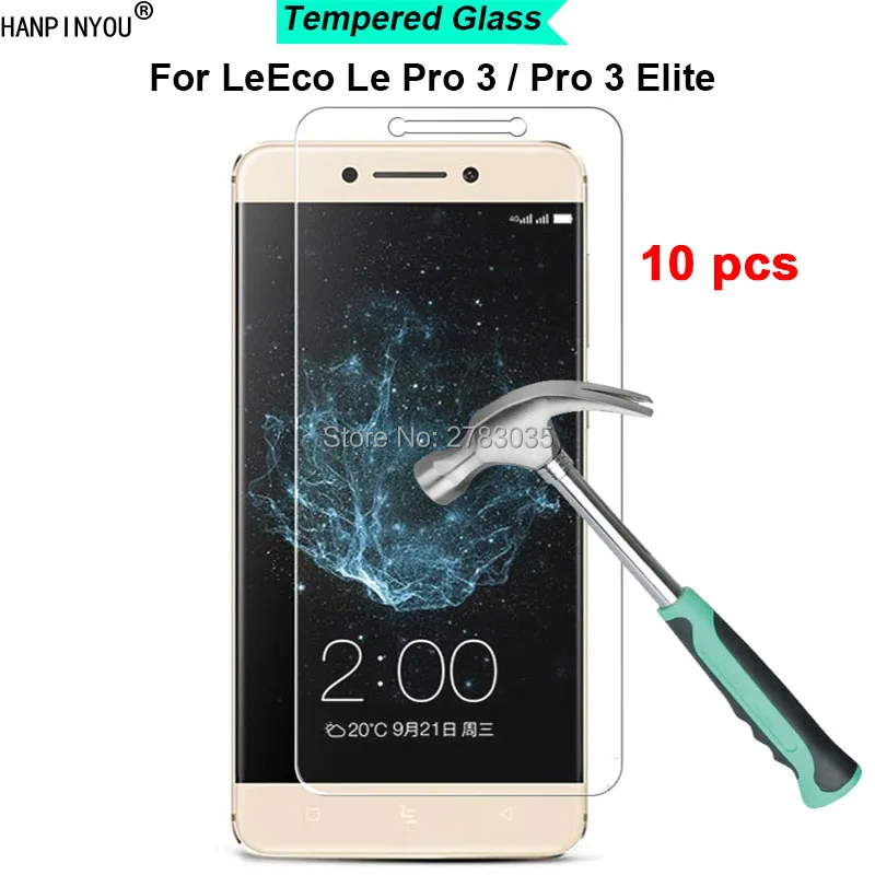 10 шт. для Letv LeEco Le Pro 3 X720 Pro3 X722 твердость 9H 2.5D ультратонкое закаленное защитное
