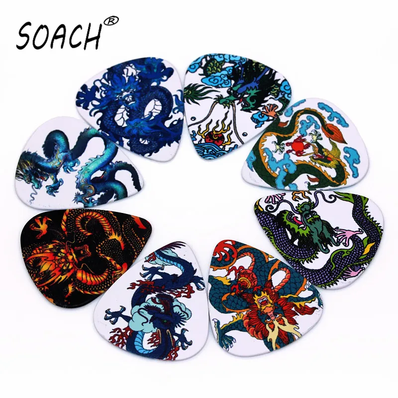 10 шт. новейших гитарных пиков с драконом толщина 1 0 мм|guitar picks|pick guitarguitar pick mm |