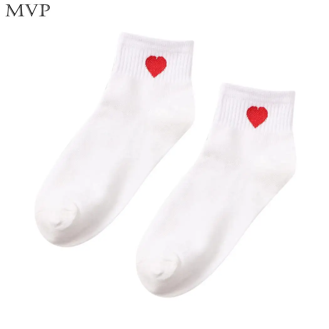 

Women Casual Non Slip Breathable Comfortable Pair of Heart Pattern Socks