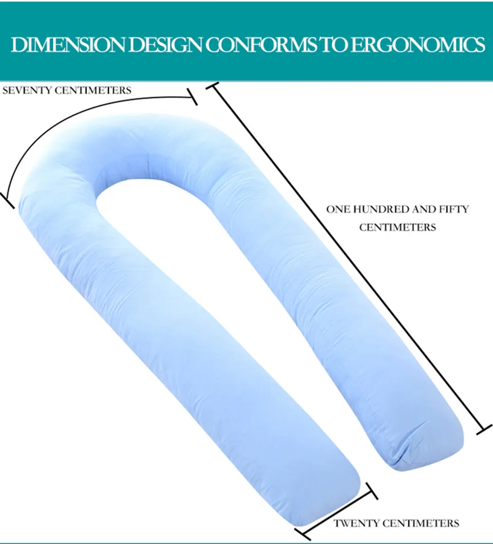 Bedding Pillows U Shape Pregnancy Pillow Full Body Maternity Pillow Comfort Sleeping Support Pillow For Pregnant Women Body     _03_