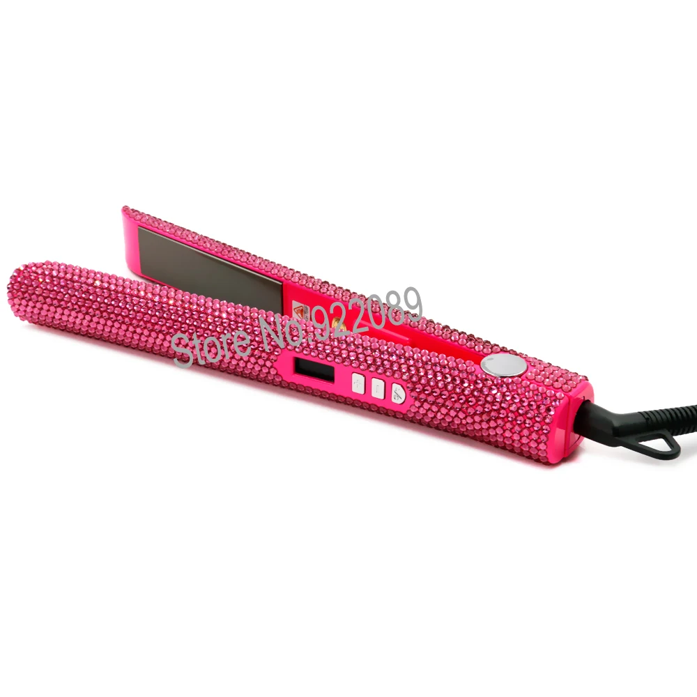 Набор волшебных палочек для завивки волос расшитый кристаллами с розовыми