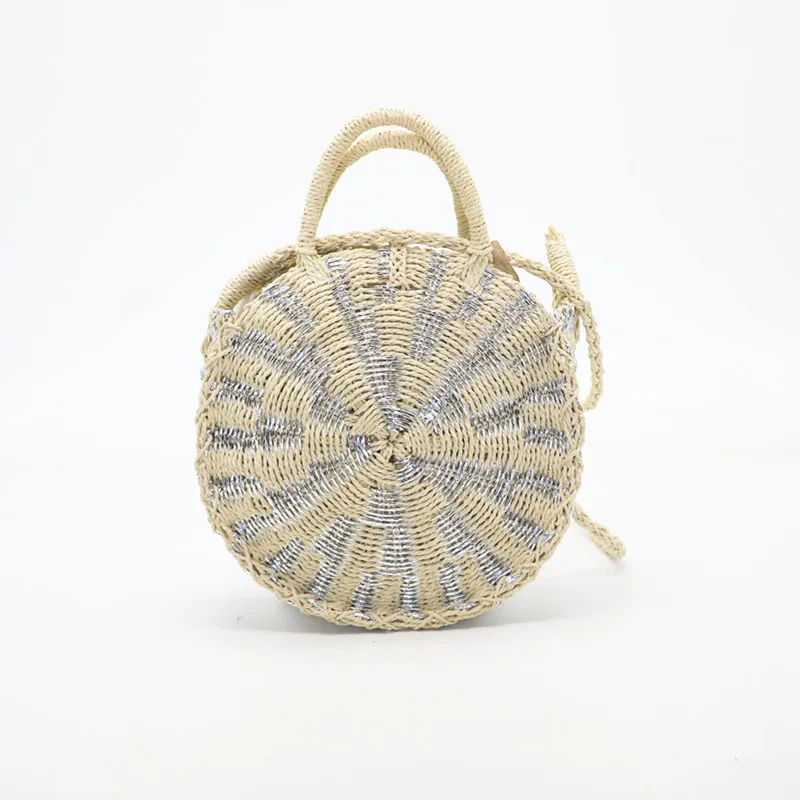 Tecido bolsa de Praia Sacos De Palha