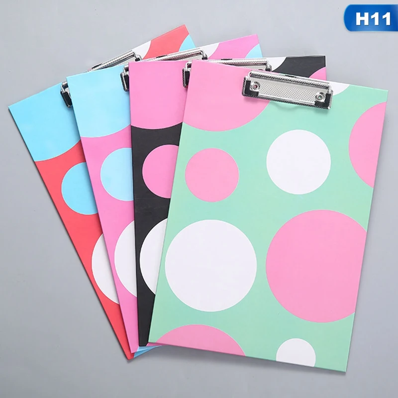 Candy color Cartoo A4 папка для файлов горизонтальная/вертикальная доска для письма папка с зажимом Дети подарок Школа Офис бумажный файл бизнес-поставка - Цвет: 11