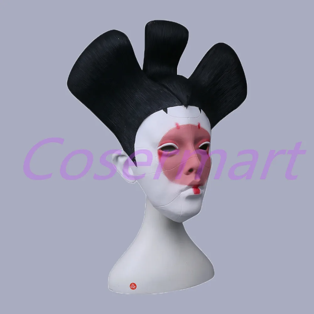 Cos 2017 Movie Ghost in the Shell Masks Geisha Robot Mask Latex New Halloween Party Prop (11)