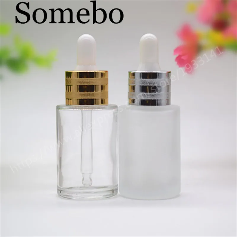 500pcs-30ML-frost-OR-clear-empty-glass-droper-bottle-with-white-cap-1oz-glass-dropper-bottles (1)