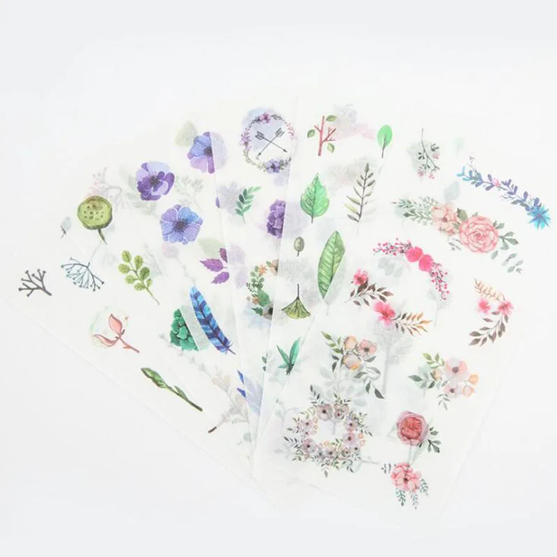 

New 6/students Stationery Sticker Midsummer Dress Creative Decoration Notebook Refrigerator Computer Hands Account Book Diy