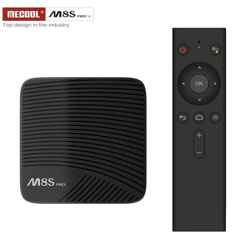 

3PCS Mecool M8S PRO L Voice Control 4K TV Box Android 7.1 Amlogic S912 5G Wifi Bluetooh 4.1 Set-top Box 3D Media Player