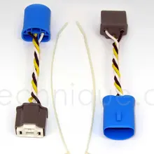 Longyue 10 шт. Комплект проводов для фары 86-91 9004 для H4 керамическая пробка& игровой адаптер кабель 10 см