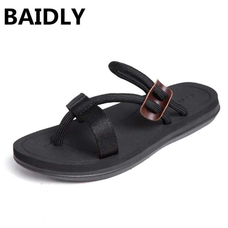 

Fashion Man Beach Sandals 2019 Summer Gladiator Men's Outdoor Sandals Roman Men Casual Shoes Male Beach Slippers Flat