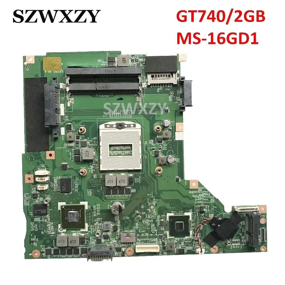 Высокое качество для материнской платы ноутбука MSI CX61 MS-16GD1 VER: 1 Socket PGA947 GT740/2GB GPU