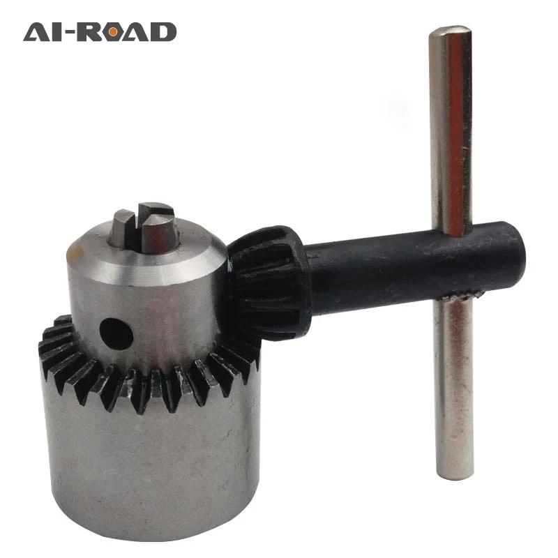 

AI-ROAD New Drill Chucks Clamping 0.3-4mm Jt0 Taper Mounted Drill Chuck With Chuck Key Micro Motor