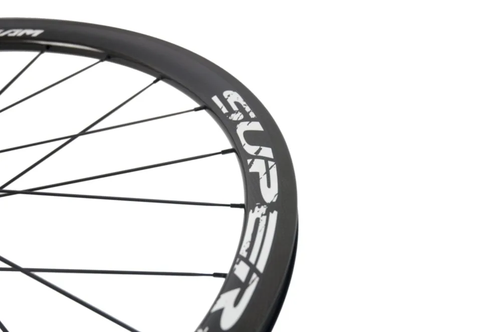 SuperTeam40mm набор колес с карбоновыми клинчерными покрышками 700C ходовыми колесами труба из углеродистого волокна 3K глянцевый