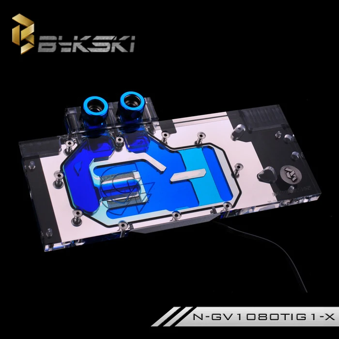 Bykski N-GV1080TIG1-X GPU Блок Водяного Охлаждения для Gigabyte GTX1080Ti игровой OC 11 г