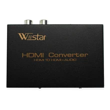 Wiistar 1080P HDMI к HDMI Оптический SPDIF+ RCA L/R аудио экстрактор конвертер Suppport 5,1+ RCA L/R аудио видео
