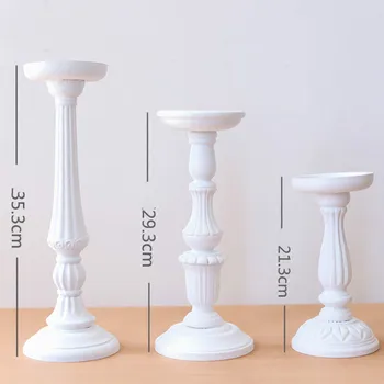 

Candle Holders Flower Vase Candlestick Wedding Decoration Table Centerpiece Flower Rack Road Lead Wedding Party Decoration A $