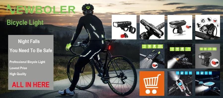 Perfect NEWBOLER 5200mAh Bike Light Kit T6 L2 Flashlight For Bicycle 2400 Lumen Led Lantern USB Headlight Mount Bracket Cycle Fornt Lamp 19