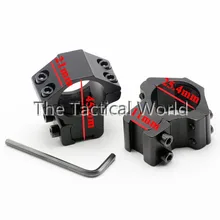 Тактический прицел крепление 2 шт " дюймов 25,4 мм средний профиль кольца для 11 мм Пикатинни планка крепления рейку Охота фонарик