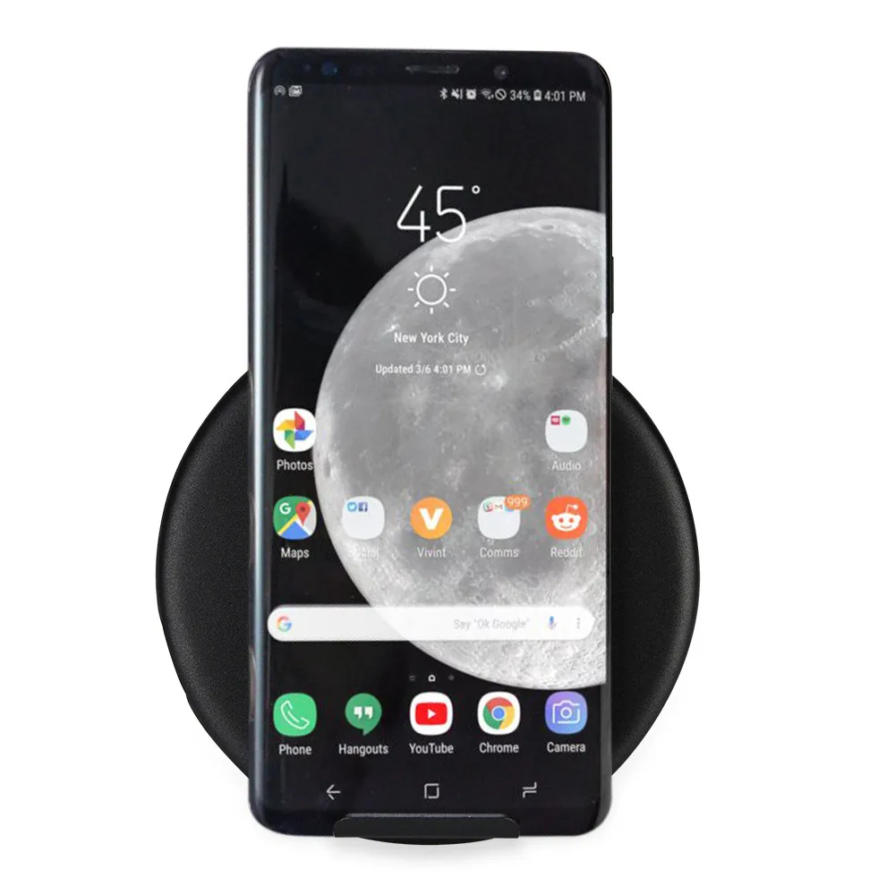 Беспроводное зарядное устройство для Apple iPhone X 8 Plus Samsung Galaxy S9 S8 S7 S6 Note 9
