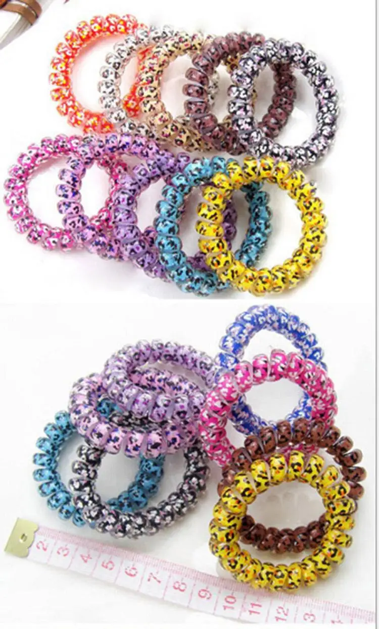 Hairband Headband Telephone Cord Elastic Ponytail Holders Hair Ring