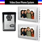Best Price as low as $148.99 Hot Sale video door phone intercom doorbell doorphones intercom 2 monitor video intercom 1 Door Camera camera 7 inch color lcd