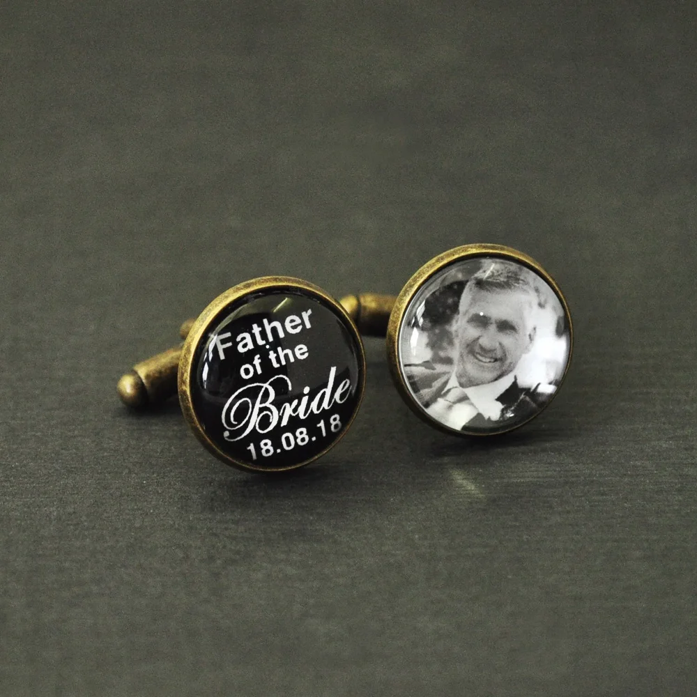 Personalized Cuff links,Cuff Link for Father,Wedding cuff links,Father
