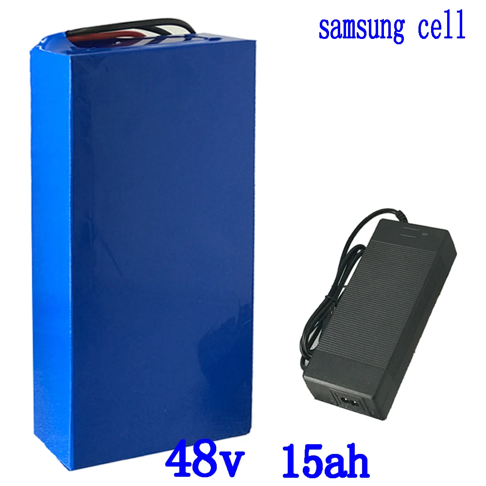 48V 1000W battery pack 48v 15ah lithium use samsung cell 15AH electric bike with 54.6V 2A charger duty free | Спорт и развлечения