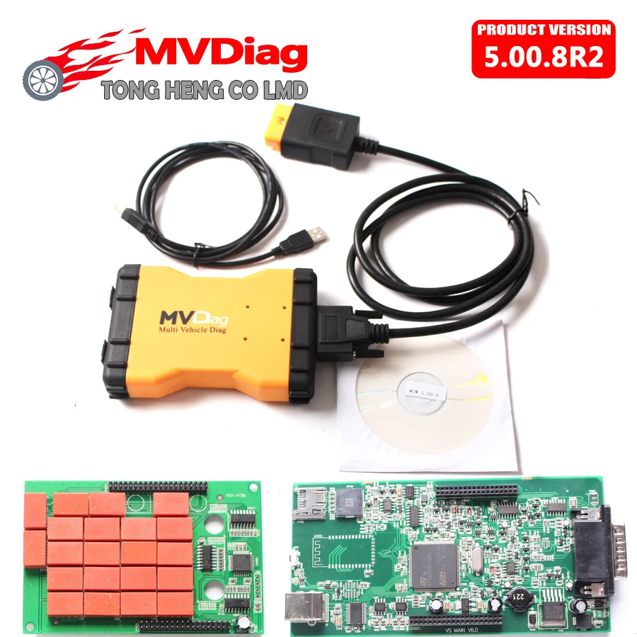 

DHL Free MVD MVDiag Car Truck Diagnostic Tool TCS CDP Multidiag pro New VCI Multi Vehicle Software 5.00.8 R2