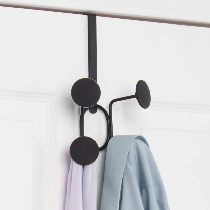 Creative Traceless art Door Holder Hook Hanger Hanging Coat Hooks Clothes Rack bedroom livingroom Bathroom font