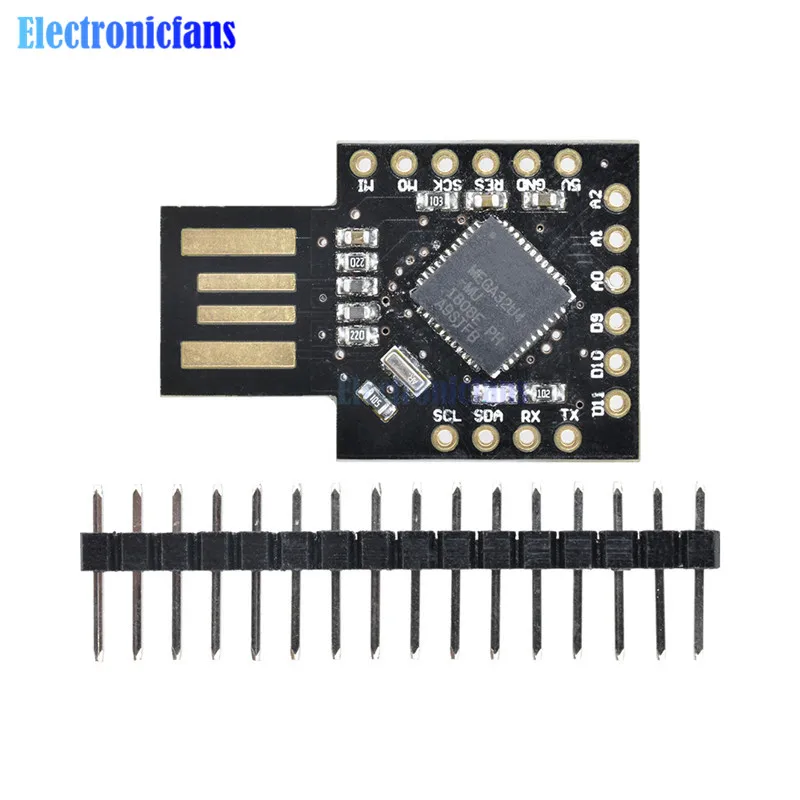 Pro Micro Beetle Keyboard BadUSB ATMEGA32U4 мини-макетная плата расширения Модуль 16 МГц DC 5 В для Arduino с контактом