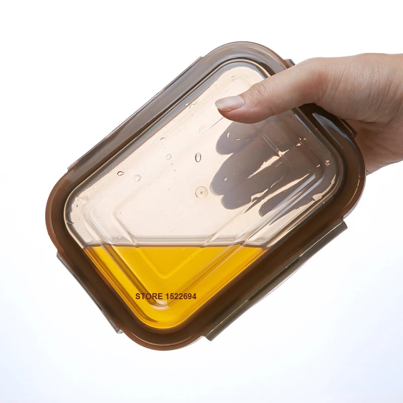 Контейнер пищевой стеклянный для микроволновой печи 380 мл|food containers with lids|glass