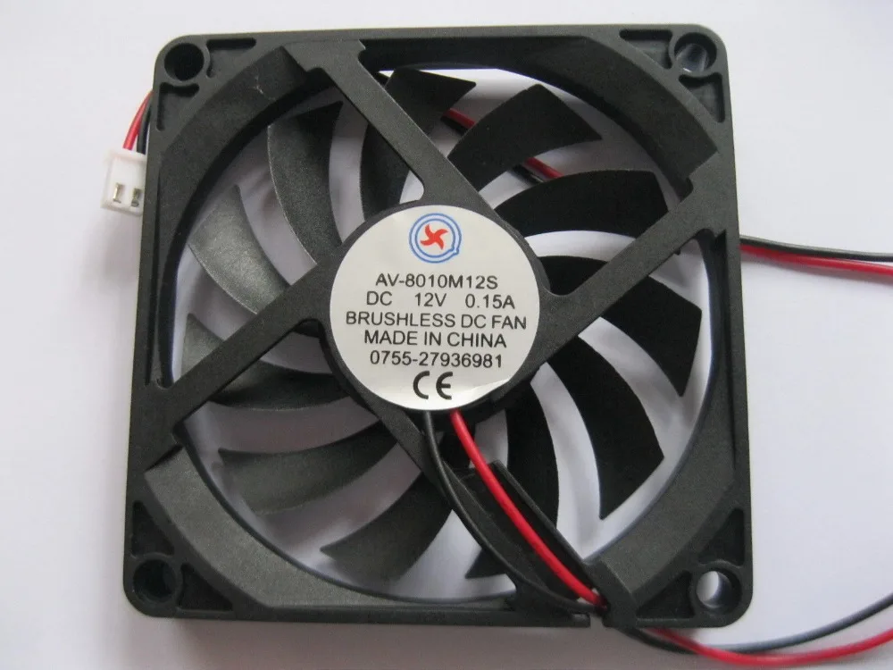 

1 pcs Brushless DC Cooling Fan 11 Blade 12V 8010S 80x80x10mm 2 Wires