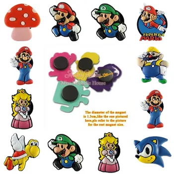 

8pcs Classic Cartoon PVC Souvenir Fridge Magnet Home/Kitchen/Car Decor 1.3cm Magnetic Sticker Kids Best Toy Gifts