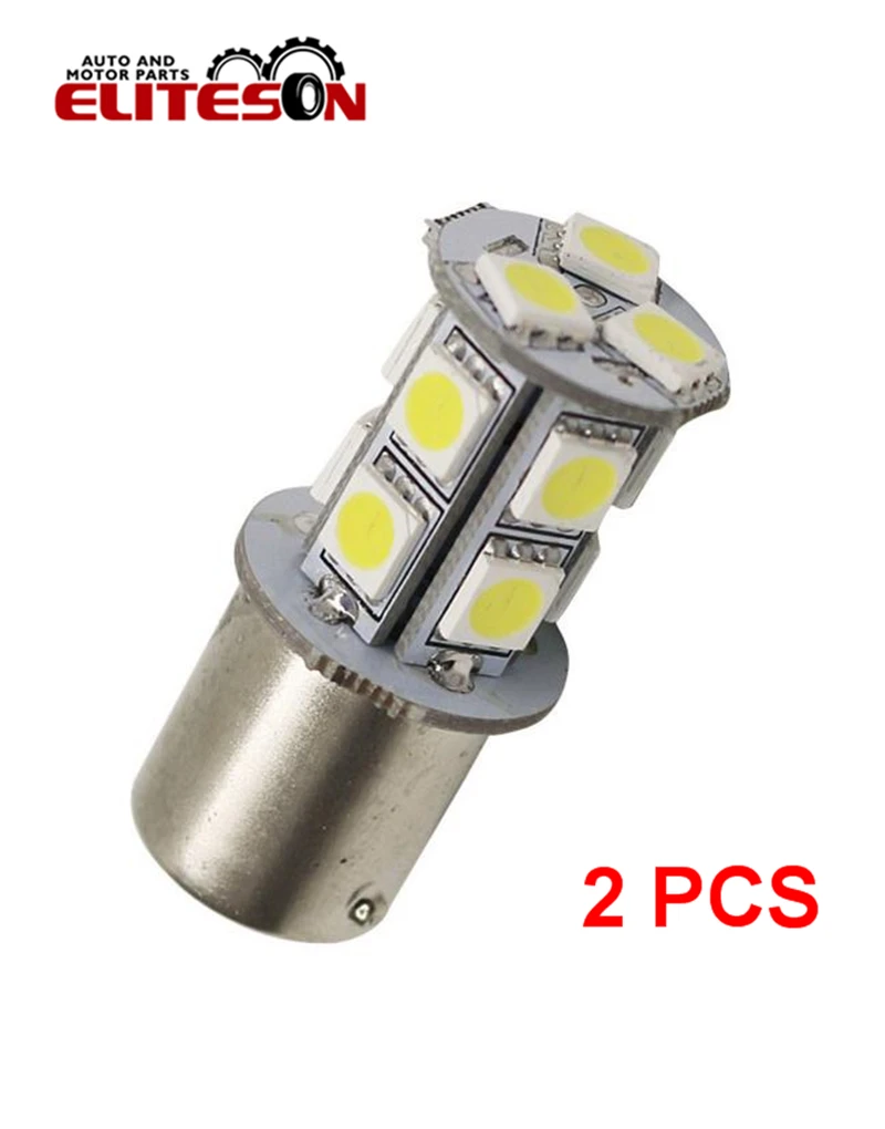 

Eliteson 2 PCS BA15S 1156 13 SMD 5050 Car Led Turn Signal Lights Parking Brake Tail Lamps Auto Rear Reverse Bulb DC 12V