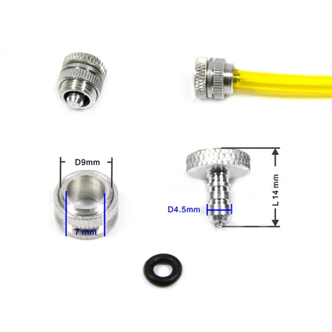 3PCs Fuel Tank Fittings D45mm Oil Pipe Stopper Aluminum Metal Tube PlugOil RC Gasoline Jet Boats Fixed Wing Airplane Part title=