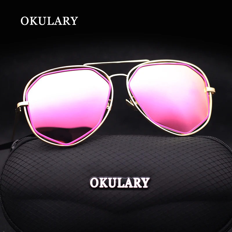 

2020 Fashion Polarized Mirror Women Sunglasses 4 Colors Rose Red/Pink/Blue/Silver UV400 With Box Free Shipping