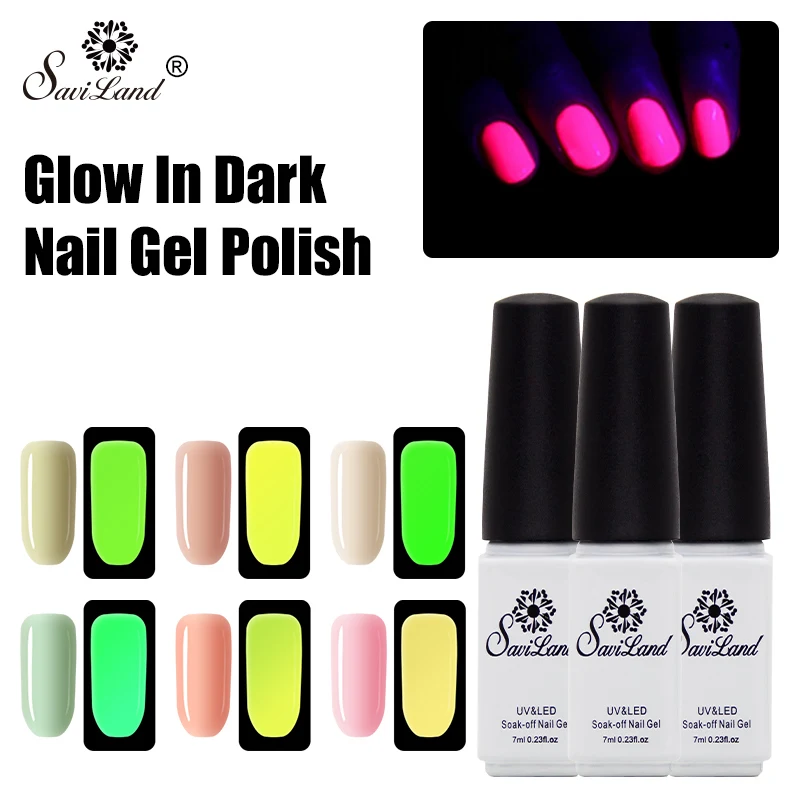 Aliexpress Buy Saviland 1pcs Fluorescent Gel Neon Luminous Nail 