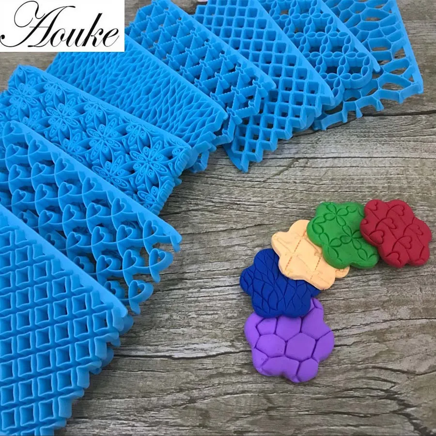 

New Plastic Printing Biscuits Cake Cookies Cutter Fondant Lace Cake Decoration Petal Quilt Embosser Mold Cake Tools