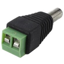 MOOL 10 пар DC Jack+ DC штекер винт соединителя адаптер 2,1x5,5 мм