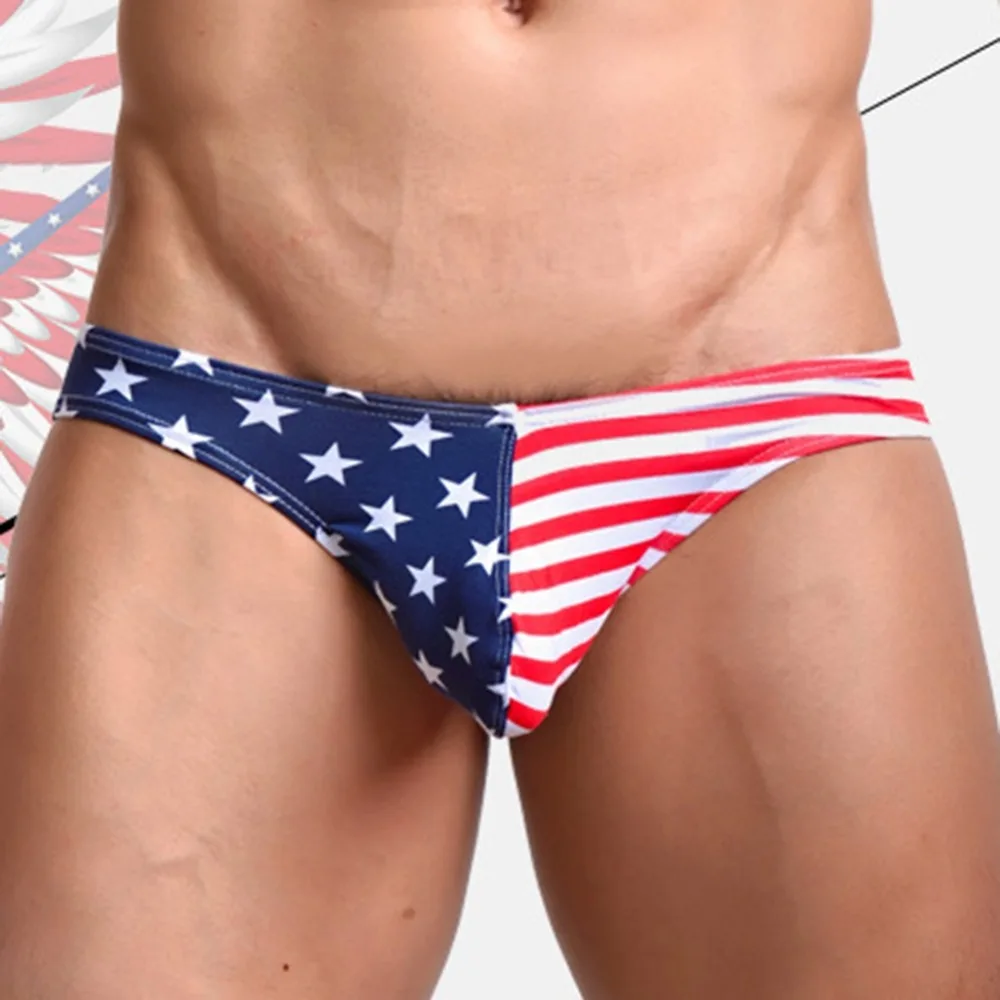 Men's Triangle Underwear Breathable Sexy Explosive Pants Stars Pattern Low Waist Comfortable Briefs S-XL 4 Sizes |