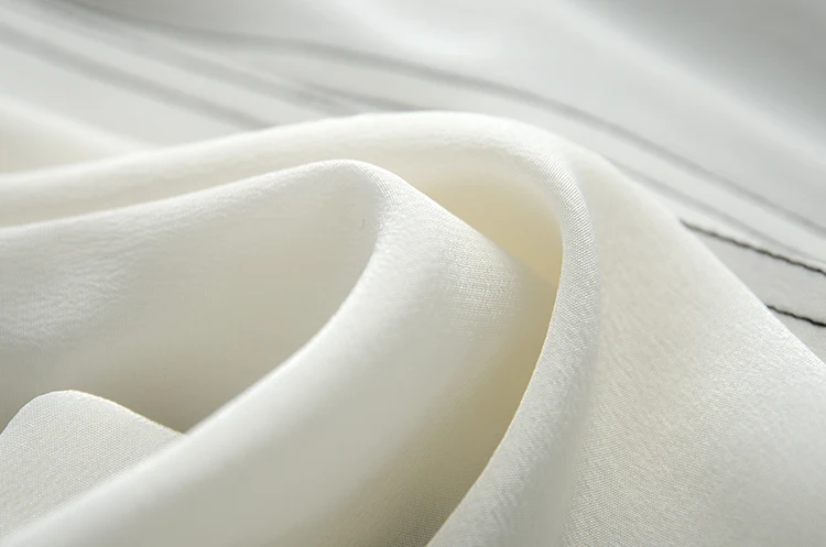 Для женщин шелковая блузка натуральный шелк с длинными рукавами контраст нитки Кнопка повседневное блузки для малышек Весна офисные женс