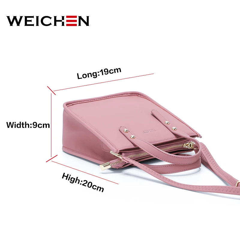 WEICHEN 2019 Новый плечо и кожаные женские сумочки Crossbody сумка женская высокое