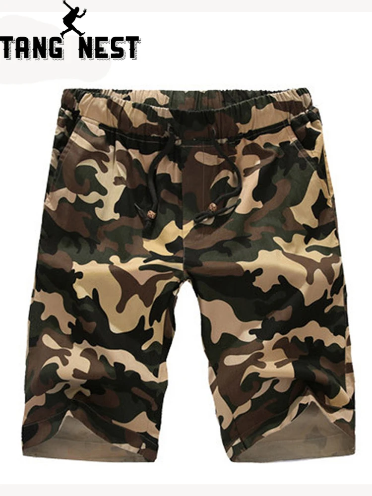 

TANGNEST 2019 Hot Sale Drawstring Camouflage Mens Shorts Summer Cool Casual Men Shorts Slim Fashion Breathable Short MKD1458