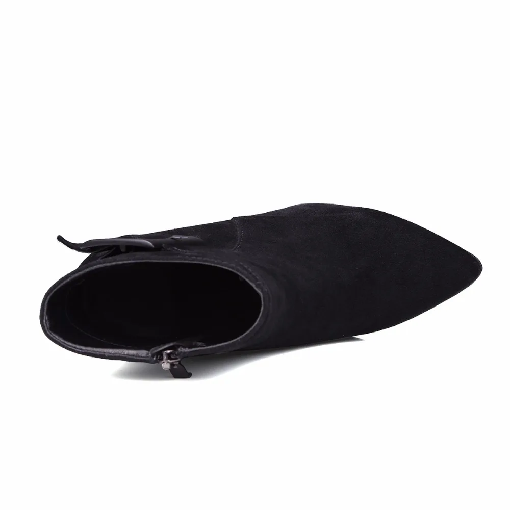 Suede Angle Boots 2017 New Arrival Kid Elastic Ban