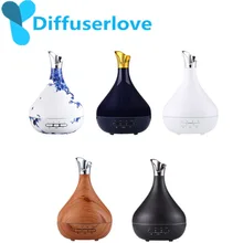 Diffuserlove 300ML Intelligent humidifier Essential Oil Diffuser Ultrasonic Air Humidifier with 7 Color LED Light for Home
